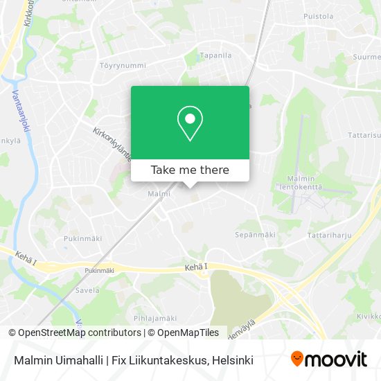 Malmin Uimahalli | Fix Liikuntakeskus map