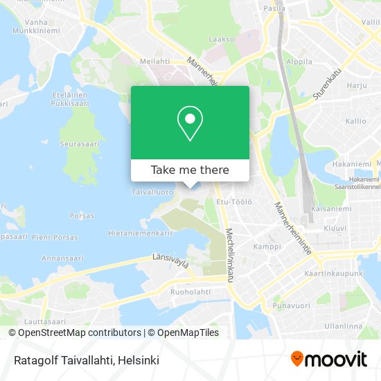 Ratagolf Taivallahti map