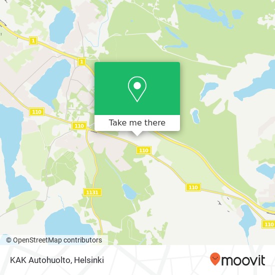 KAK Autohuolto map