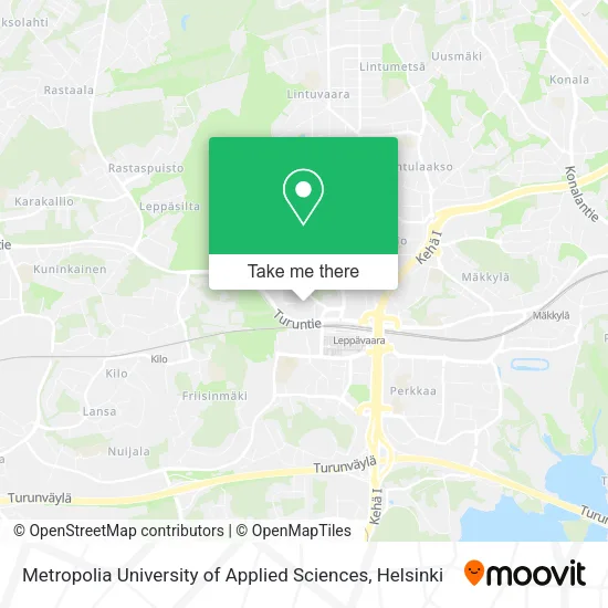 Metropolia University of Applied Sciences map