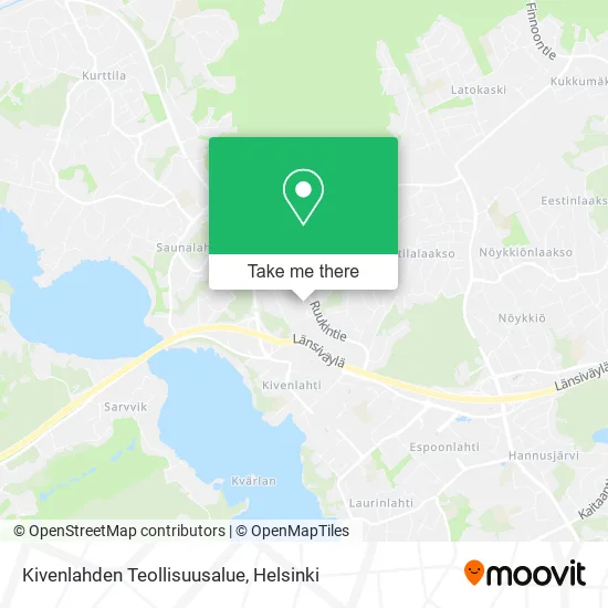 Kivenlahden Teollisuusalue map