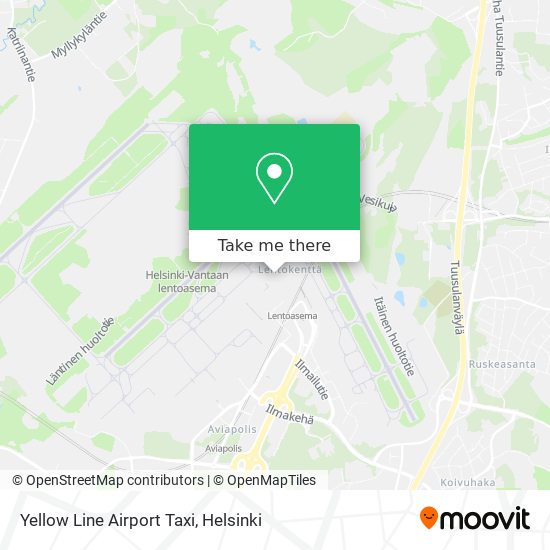 Yellow Line Airport Taxi map