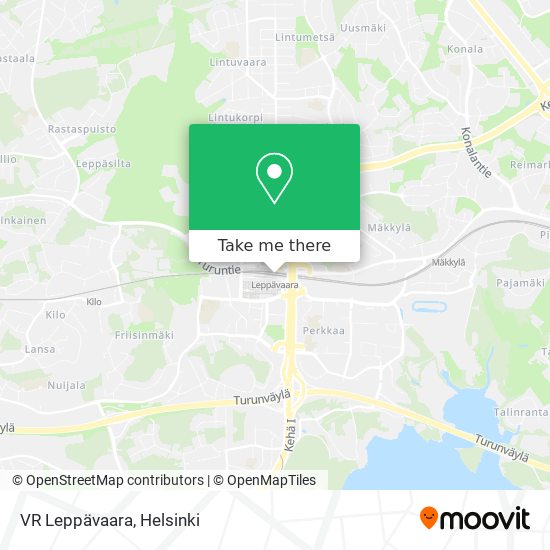 VR Leppävaara map