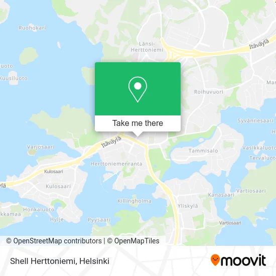Shell Herttoniemi map