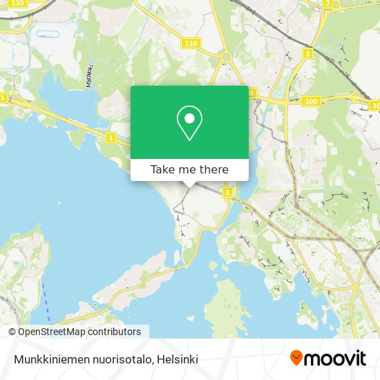 Munkkiniemen nuorisotalo map