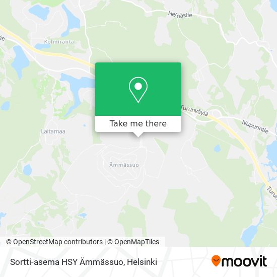 How to get to Sortti-asema HSY Ämmässuo in Espoo by Bus or Train?