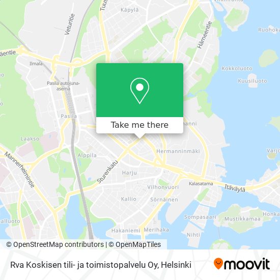 Rva Koskisen tili- ja toimistopalvelu Oy map