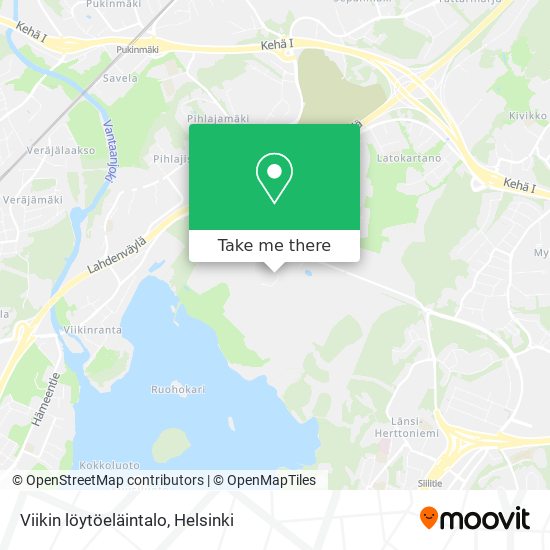 Viikin löytöeläintalo map