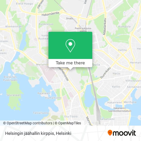 Helsingin jäähallin kirppis map