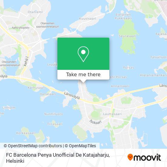 FC Barcelona Penya Unofficial De Katajaharju map