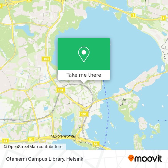 Otaniemi Campus Library map