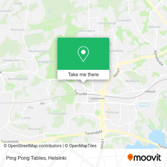 Ping Pong Tables map