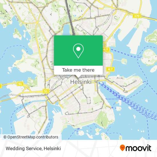 Wedding Service map