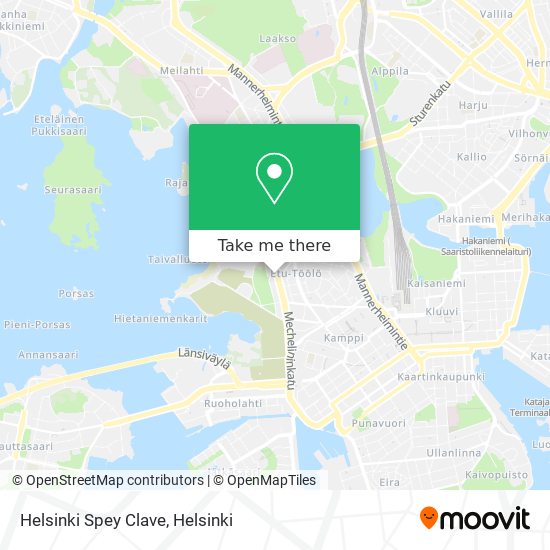 Helsinki Spey Clave map