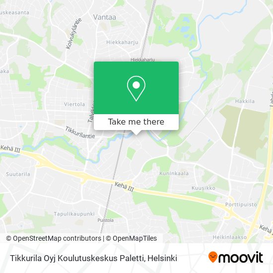 Tikkurila Oyj Koulutuskeskus Paletti map