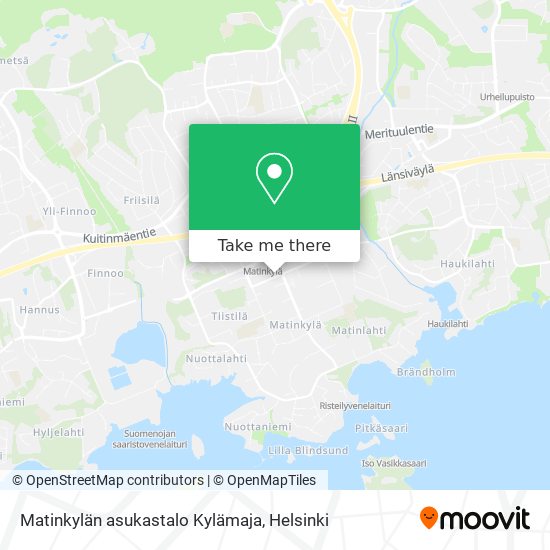 Matinkylän asukastalo Kylämaja map