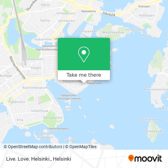 Live. Love. Helsinki. map