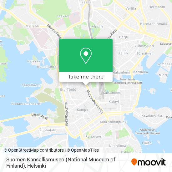 Suomen Kansallismuseo (National Museum of Finland) map