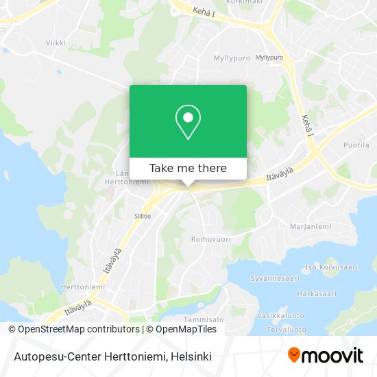 Autopesu-Center Herttoniemi map