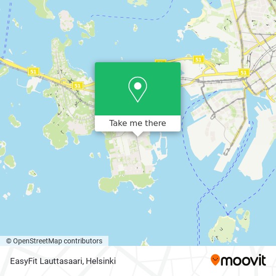 EasyFit Lauttasaari map