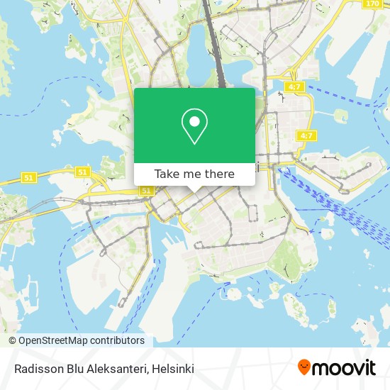 Radisson Blu Aleksanteri map