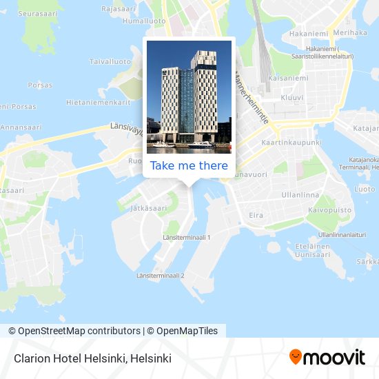Clarion Hotel Helsinki map