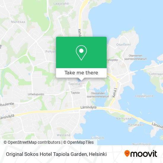 Original Sokos Hotel Tapiola Garden map