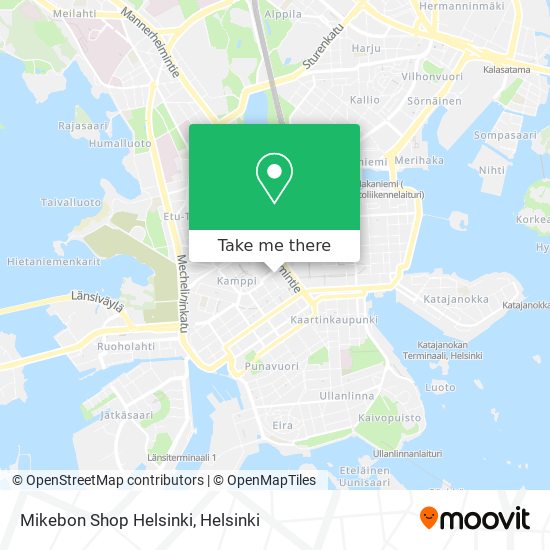 Mikebon Shop Helsinki map