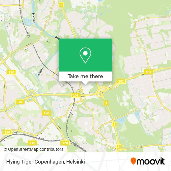 Flying Tiger Copenhagen map