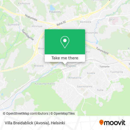 Villa Breidablick (Avonia) map