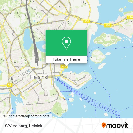 S/V Valborg map