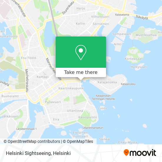 Helsinki Sightseeing map