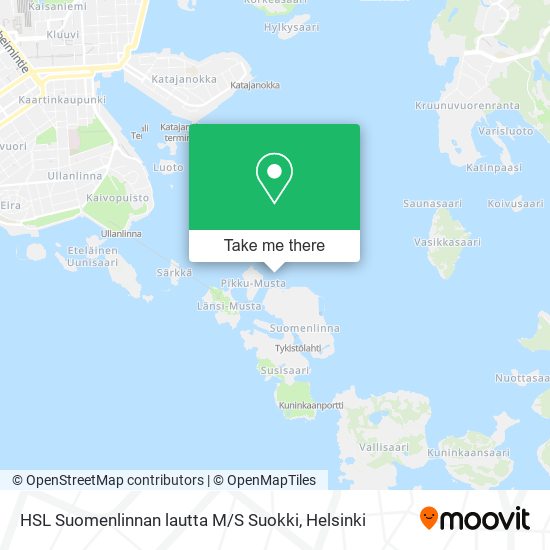 HSL Suomenlinnan lautta M / S Suokki map