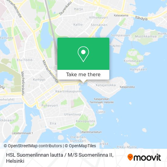 HSL Suomenlinnan lautta / M / S Suomenlinna II map