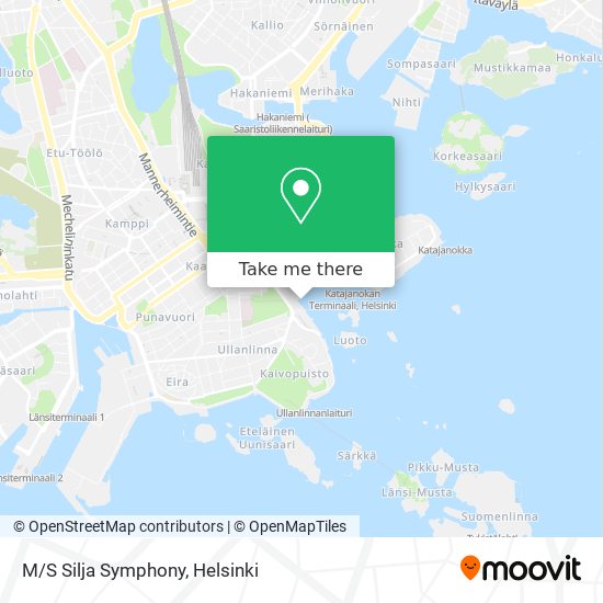 M/S Silja Symphony map