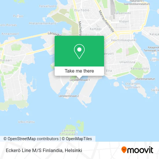 Eckerö Line M/S Finlandia map