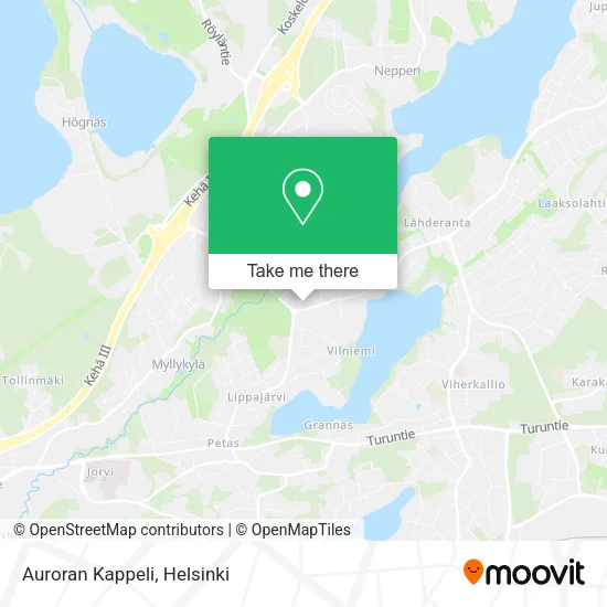 Auroran Kappeli map
