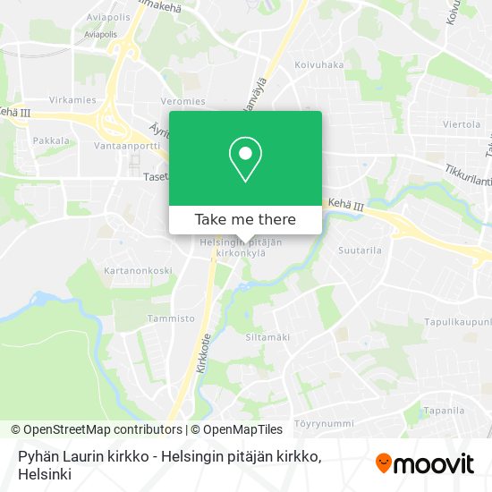 Pyhän Laurin kirkko - Helsingin pitäjän kirkko map