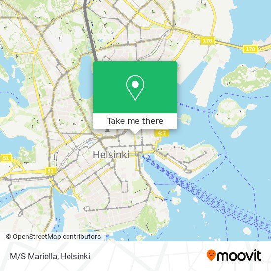 M/S Mariella map