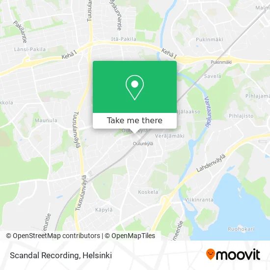 Scandal Recording map