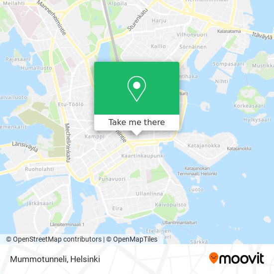 How to get to Mummotunneli in Helsinki by Bus, Metro or Train?
