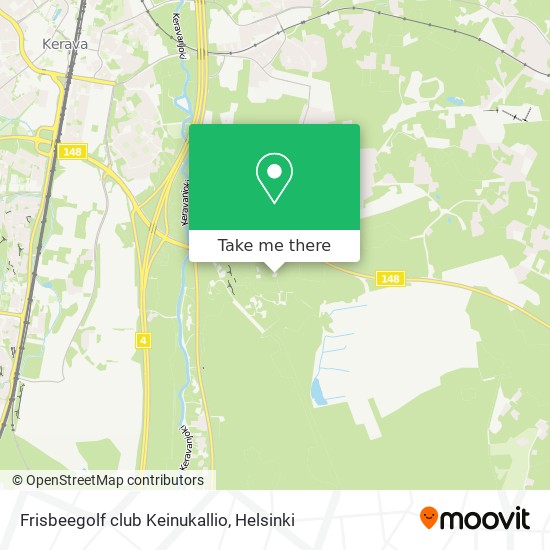 Frisbeegolf club Keinukallio map