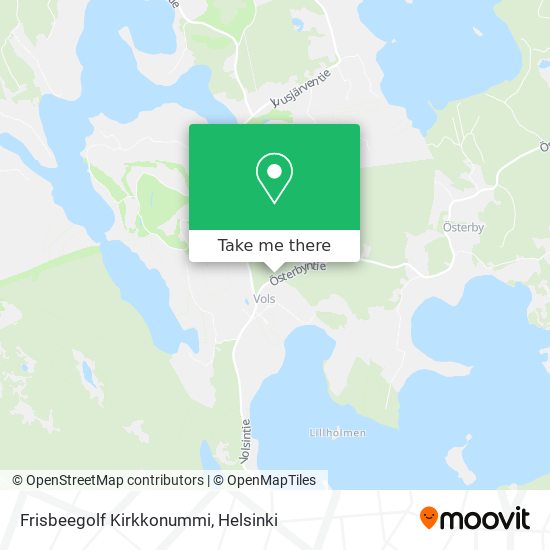 Frisbeegolf Kirkkonummi map