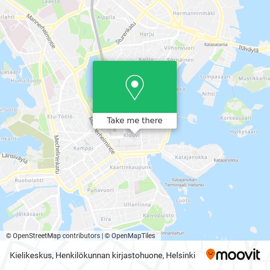 Kielikeskus, Henkilökunnan kirjastohuone map