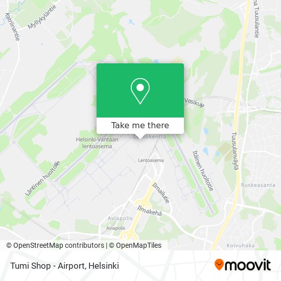 Tumi Shop - Airport map