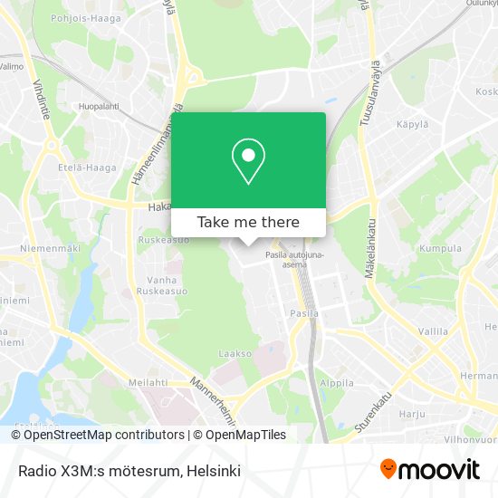 Radio X3M:s mötesrum map