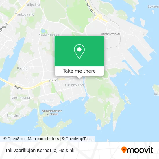 Inkiväärikujan Kerhotila map