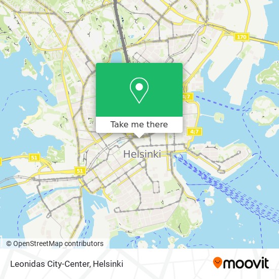 Leonidas City-Center map