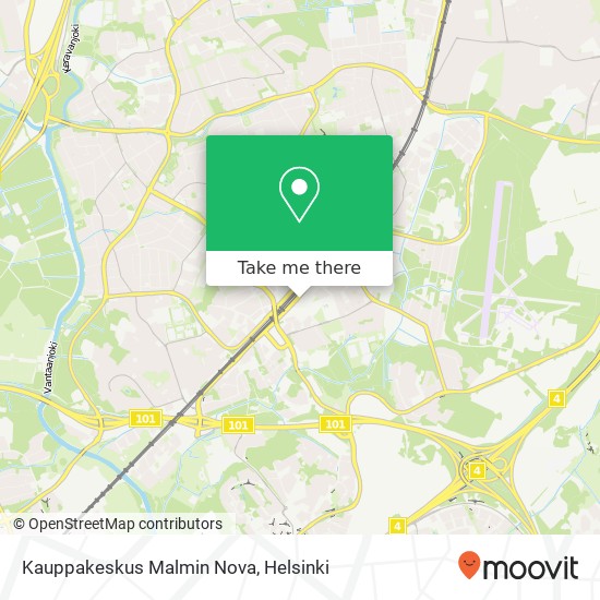 Kauppakeskus Malmin Nova map