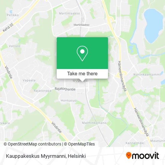 Kauppakeskus Myyrmanni map